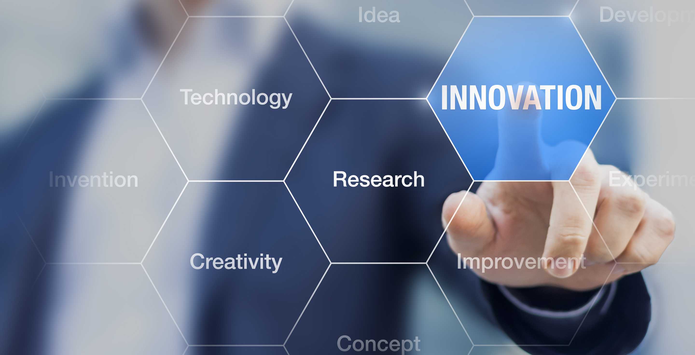 Innovation graphic honeycomb grid Adobe Stock 98604429